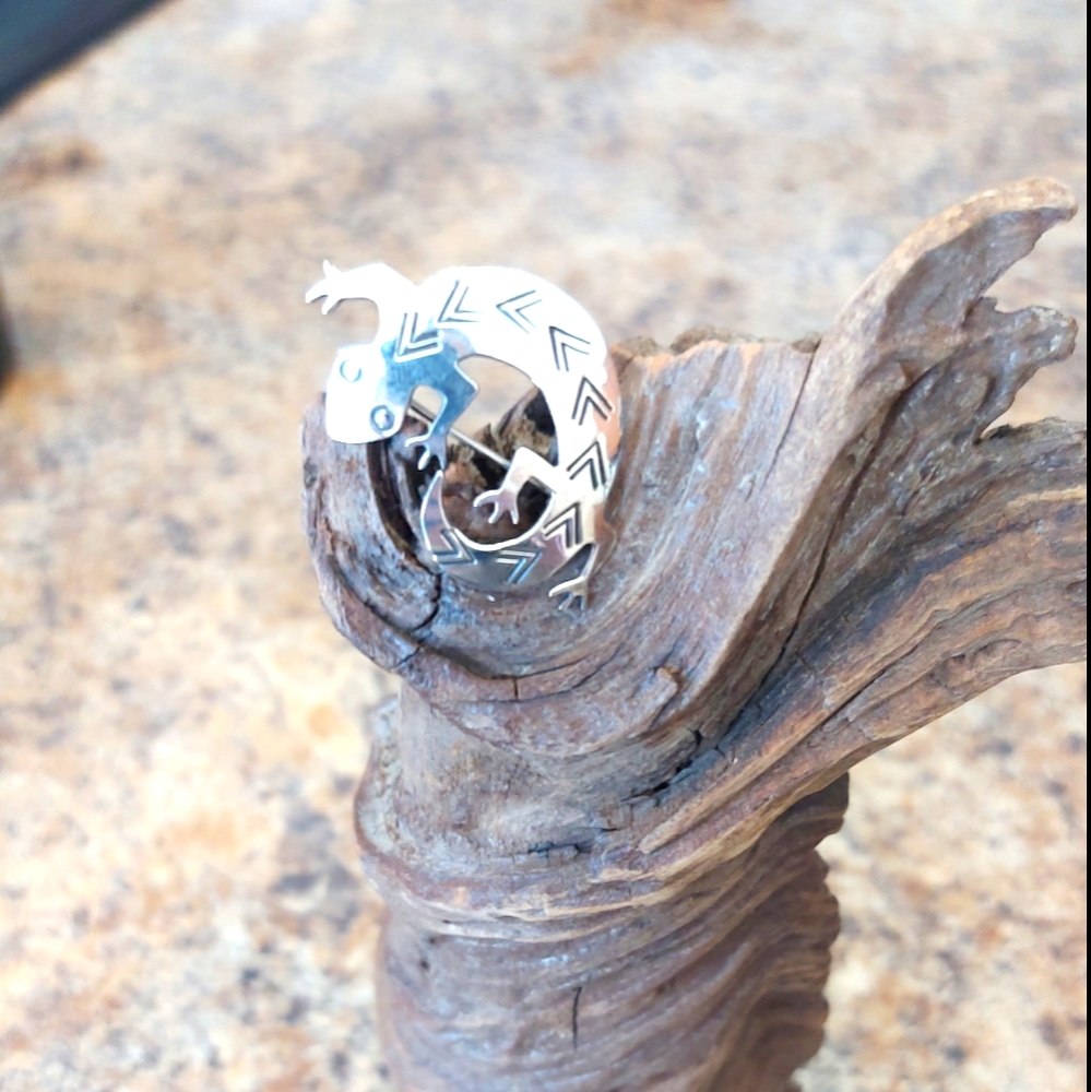 925 SILVER GECKO BROOCHE